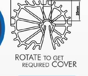 Official brochure drawing showing SL-2540 dual-cover orientations